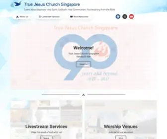 Truejesuschurch.sg(Learn About Baptism) Screenshot