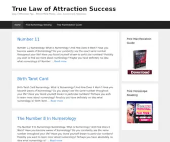 Truelawofattractionsuccess.com(Law of Attraction Tips) Screenshot