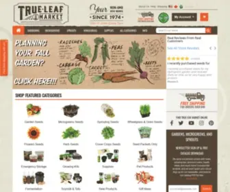 Trueleafmarket.com(True Leaf Market Seed Company) Screenshot
