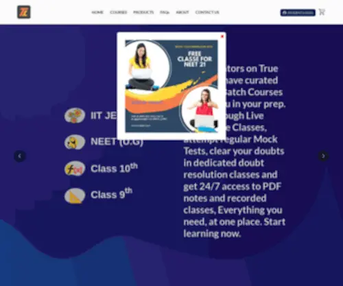 Truelearning.in(Truelearning) Screenshot