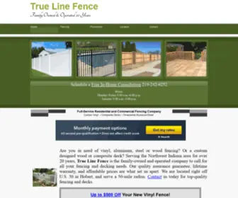 Truelinefenceinc.com(True Line Fence) Screenshot