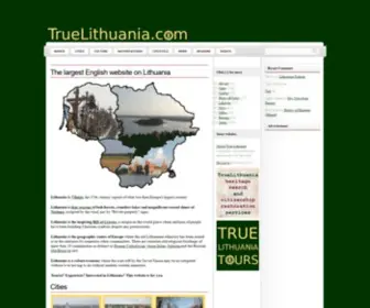 Truelithuania.com(Guide to Lithuania) Screenshot