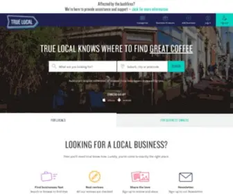 Truelocal.com.au(Your local business directory in Australia. Find local businesses online) Screenshot