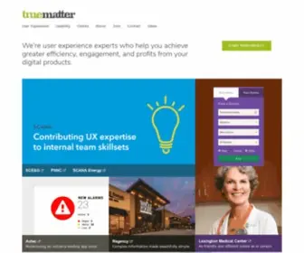 Truematter.com(User Experience Strategy and Design) Screenshot