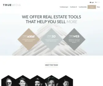 Truemedia.ch(Sales tools for the real estate business) Screenshot