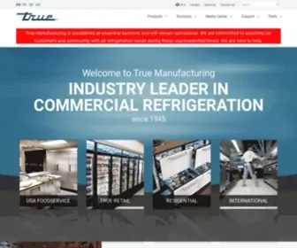 Truemfg.com(Commercial Refrigerators) Screenshot