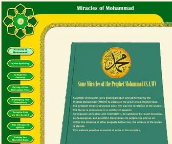 Truemiracle.net(Miracles of Prophet Mohammad) Screenshot