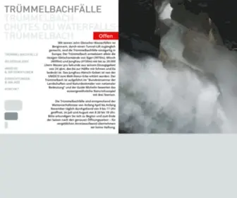 Truemmelbachfaelle.ch(Trümmelbachfälle) Screenshot