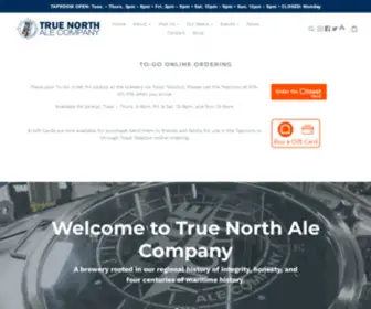 Truenorthales.com(True North Ale Company) Screenshot