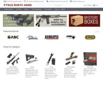 Truenortharms.com(True North Arms) Screenshot