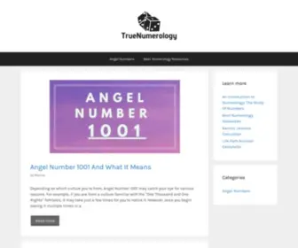 Truenumerology.com(True Numerology) Screenshot