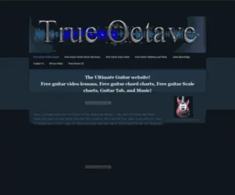 Trueoctave.com(Free Guitar Video Lessons) Screenshot