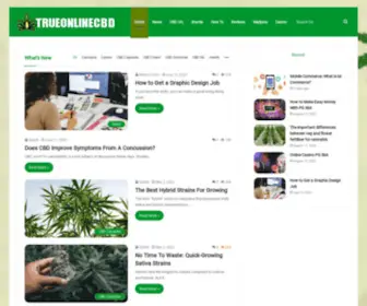 Trueonlinecbd.com(True Online CBD) Screenshot