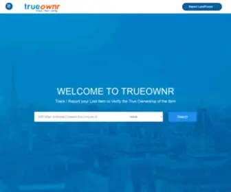 Trueownr.com(Verify your ownership) Screenshot