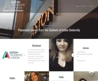 Trueplacementstories.com(Placement stories from the students of Aston University) Screenshot