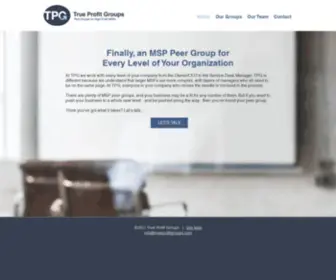 Trueprofitgroups.com(True Profit Groups) Screenshot