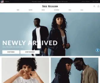 Truereligion.com(Designer Jeans & Clothing) Screenshot