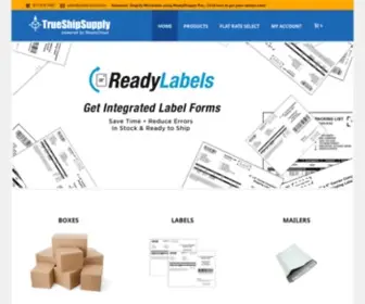 Trueshipsupply.com(Premier Supplier For Shipping Supplies) Screenshot