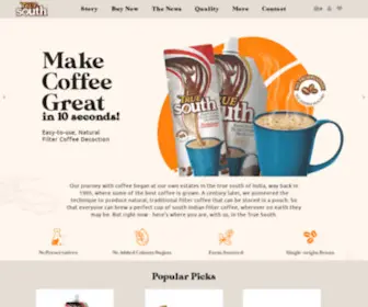 Truesouth.in(Ready-to-use coffee decoction and tea brew from TrueSouth®) Screenshot