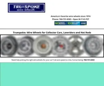 Truespoke.com(Wire Wheels & Rims for Classic Cars & Lowriders) Screenshot