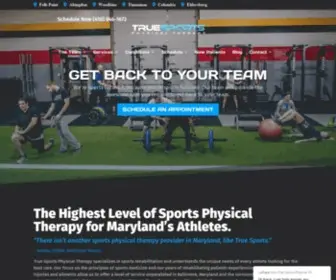 Truesportsphysicaltherapy.com(True Sports Physical Therapy) Screenshot