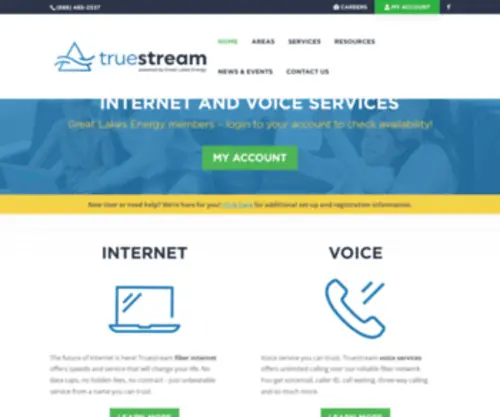 Truestreamfiber.com(Truestreamfiber) Screenshot