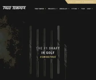 Truetemper.com(True Temper Sports designs and manufactures the best golf shafts in the world. True Temper) Screenshot