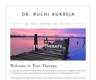 Truetherapyhouston.com(Ruchi Kukreja) Screenshot