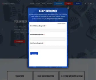 Truethevote2020.org(True the Vote) Screenshot