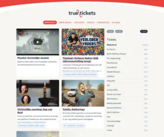 Truetickets.nl(Christelijke concerten en conferenties) Screenshot