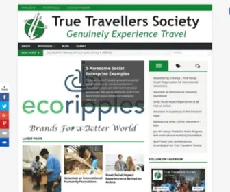 Truetravellers.org(True Travellers Society) Screenshot