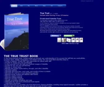 Truetrustbook.com(Trust books) Screenshot
