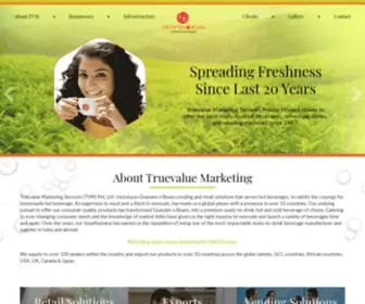 Truevaluemarketing.in(Ready to Drink Coffee & Tea India) Screenshot