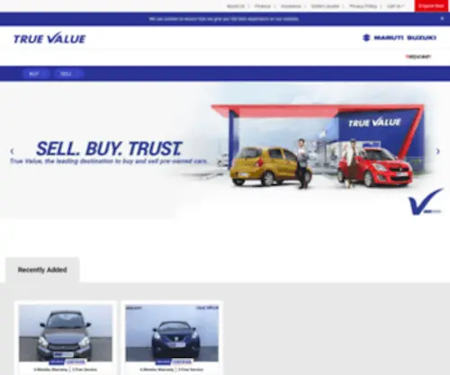 Truevalueofwakad.com(Buy & Sell Second Hand Cars) Screenshot