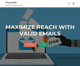 Trueverify.net(Email verification solution) Screenshot