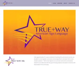 Truewayasl.com(Our american sign language teaching curriculum) Screenshot