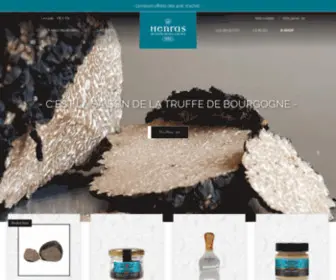 Truffeshenras.com(Maison Henras: spécialiste des truffes des meilleurs crus) Screenshot