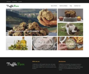 Truffle.farm(Truffle price tracker and blog) Screenshot