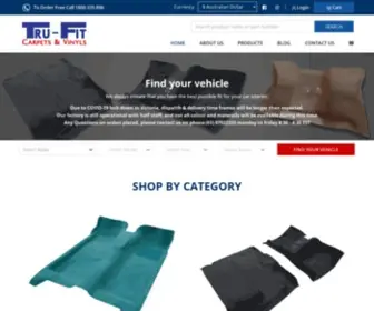 Trufitauto.com.au(Tru-Fit Carpets & Vinyls by Vision Auto Pty/Ltd) Screenshot