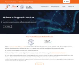 Trugenx.com(Molecular Diagnostic Services & Clinical Testing Laboratory) Screenshot