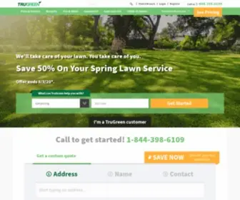 Trugreen.com(Affordable Lawn Care Maintenance & Treatment Services) Screenshot