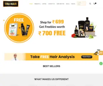 Truhairandskin.com(Ayurvedic Hair Oil with Oil Heater) Screenshot