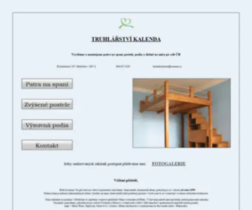 Truhlarstvi-Kalenda.cz(Truhlářství Kalenda) Screenshot