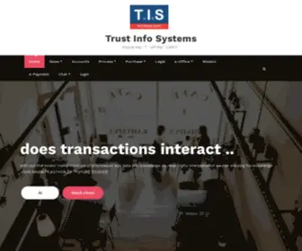 Truinfosys.com(Trust Info Systems) Screenshot