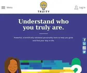 Truity.com(Free Personality Tests and Career Assessments) Screenshot