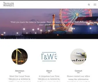 Trujillowinnick.com(Trujillo & Winnick LLP) Screenshot