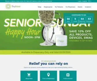 Trulieve.com(Marijuana Dispensary & Quality Cannabis Products) Screenshot