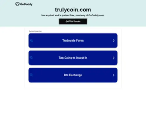 Trulycoin.com(Short Brandable Domain Name) Screenshot