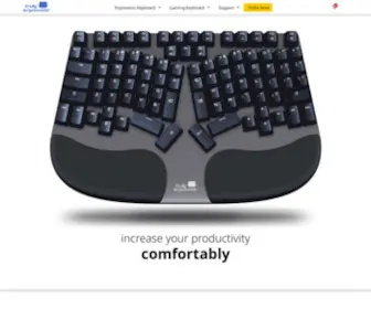 Trulyergonomic.com(The Truly Ergonomic Mechanical Keyboard) Screenshot