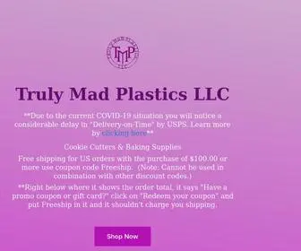 Trulymadplastics.com(Truly Mad Plastics LLC) Screenshot